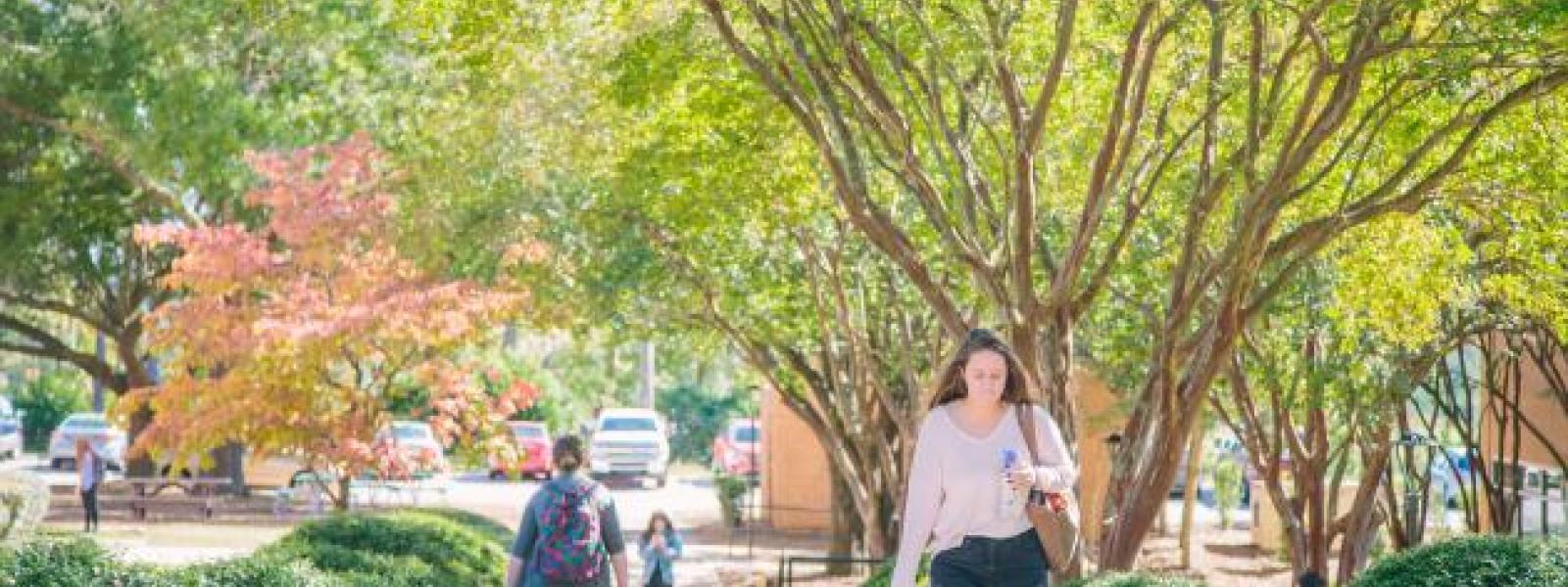 Students on CIU's campus